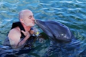 DAVID BRIN and dolphin